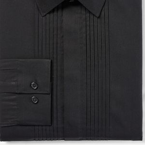 Express mens black slim tuxedo shirt XL